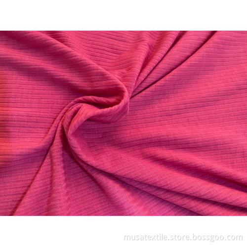 Cheap 96% Polyester 4% Spandex Rib Knit Fabric